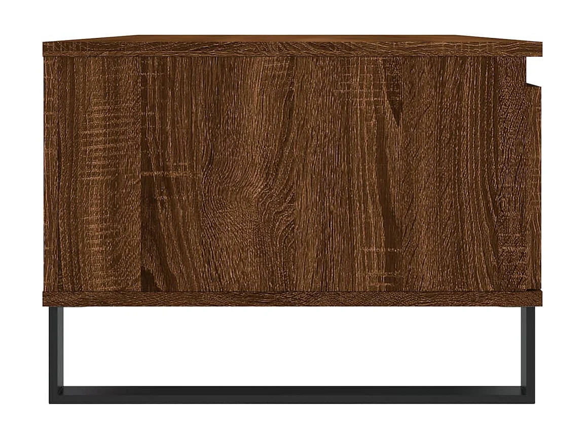 Table basse Chêne marron 90x50x36,5 cm Bois d'ingénierie