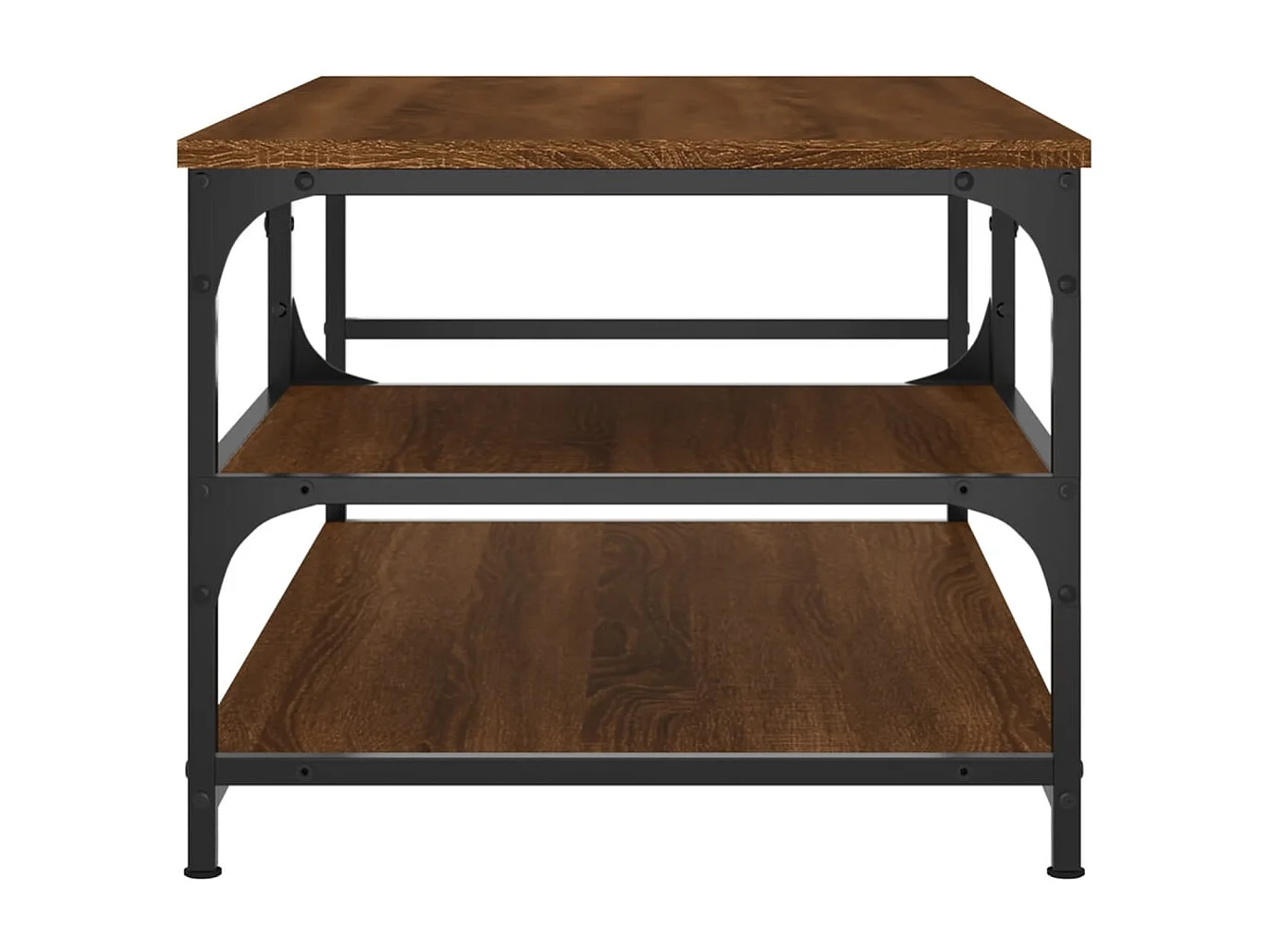 Table basse chêne marron 90x49x40 cm bois d'ingénierie