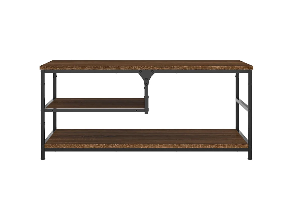 Table basse chêne marron 90x49x40 cm bois d'ingénierie