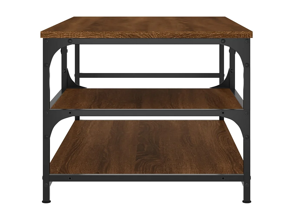 Table basse chêne marron 90x49x40 cm bois d'ingénierie