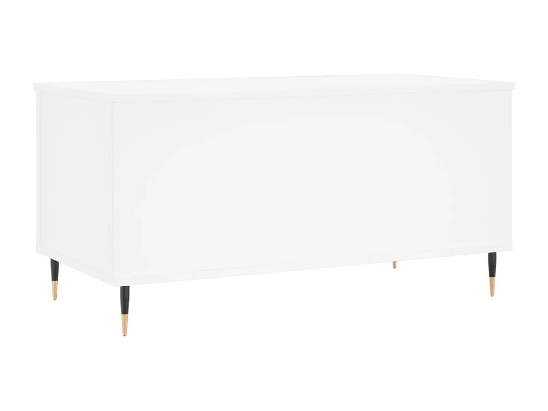 Salontafel 90x44,5x45 cm bewerkt hout wit