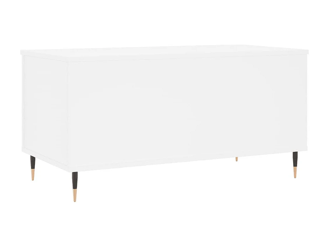 Salontafel 90x44,5x45 cm bewerkt hout wit