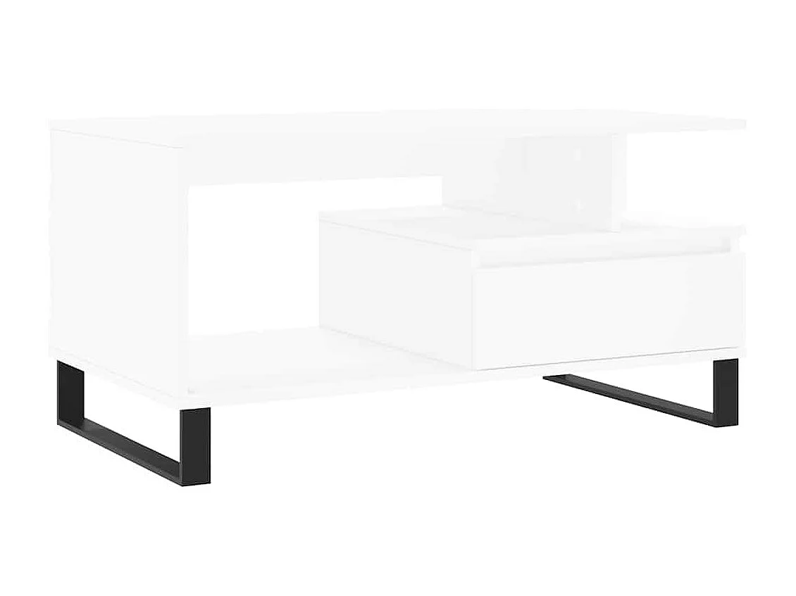 Mesa de centro 90x49x45 cm derivados de madeira branco
