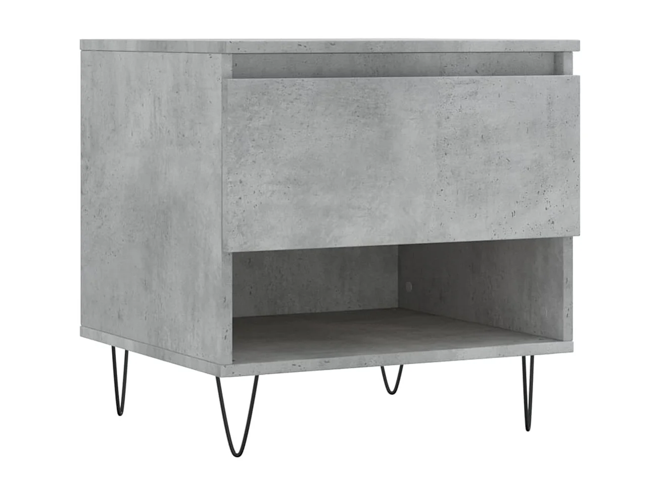 Mesa de centro madera de ingeniería gris hormigón 50x46x50 cm