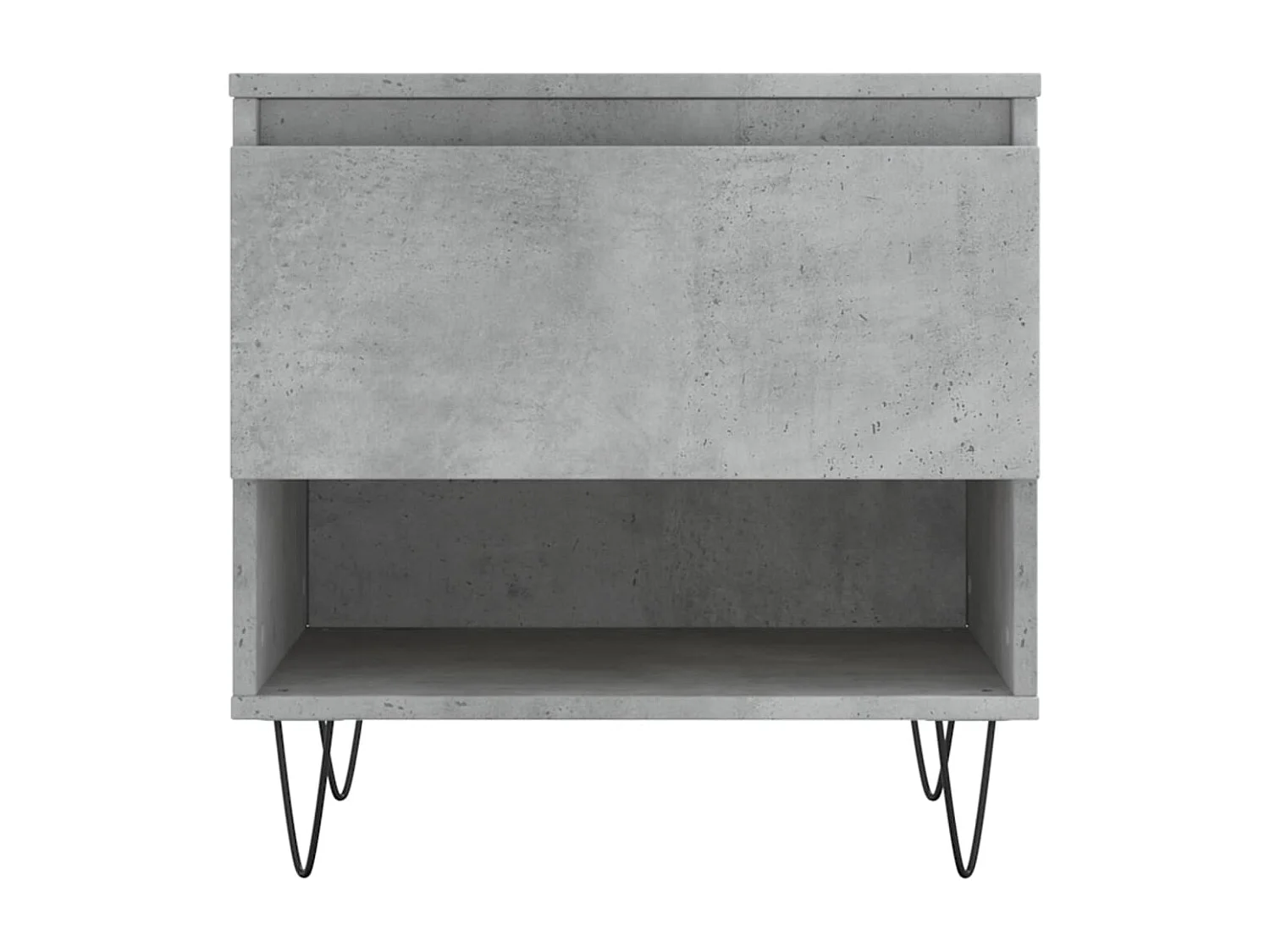 Mesa de centro madera de ingeniería gris hormigón 50x46x50 cm