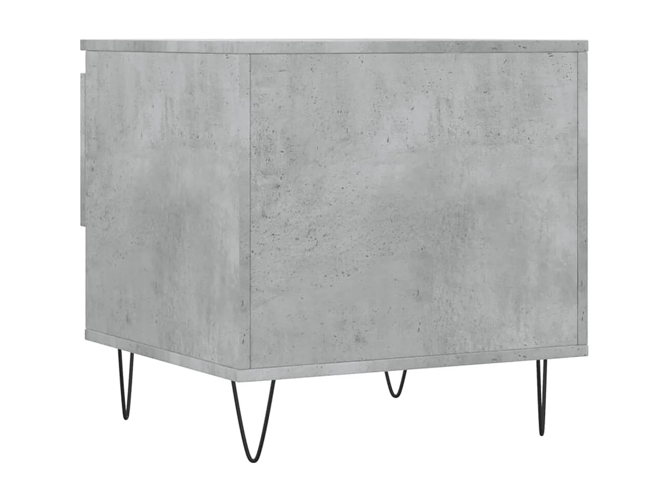 Mesa de centro madera de ingeniería gris hormigón 50x46x50 cm