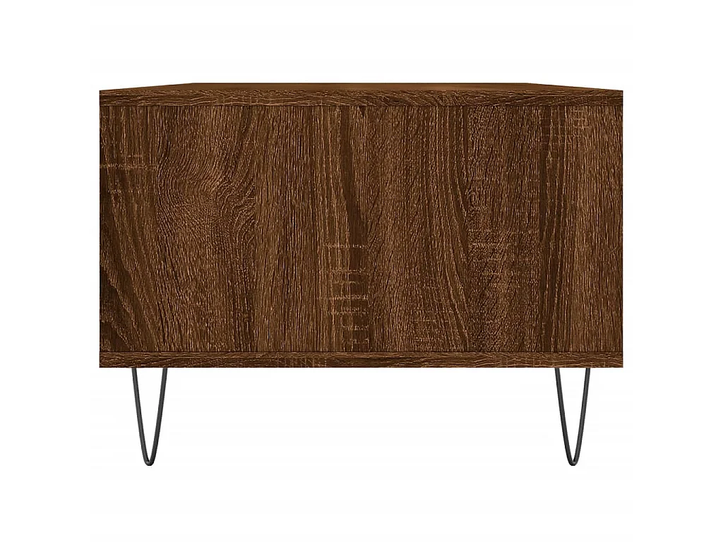 Table basse Chêne marron 90x50x36,5 cm Bois d'ingénierie