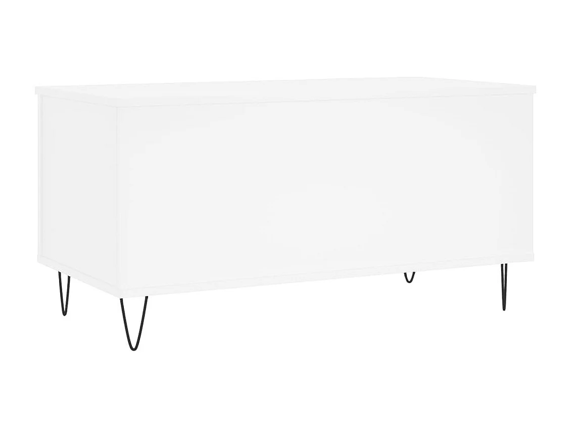 Salontafel 90x44,5x45 cm bewerkt hout wit