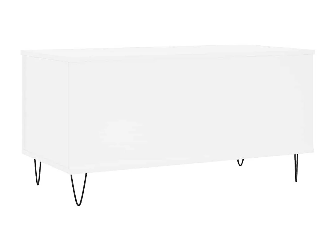 Salontafel 90x44,5x45 cm bewerkt hout wit