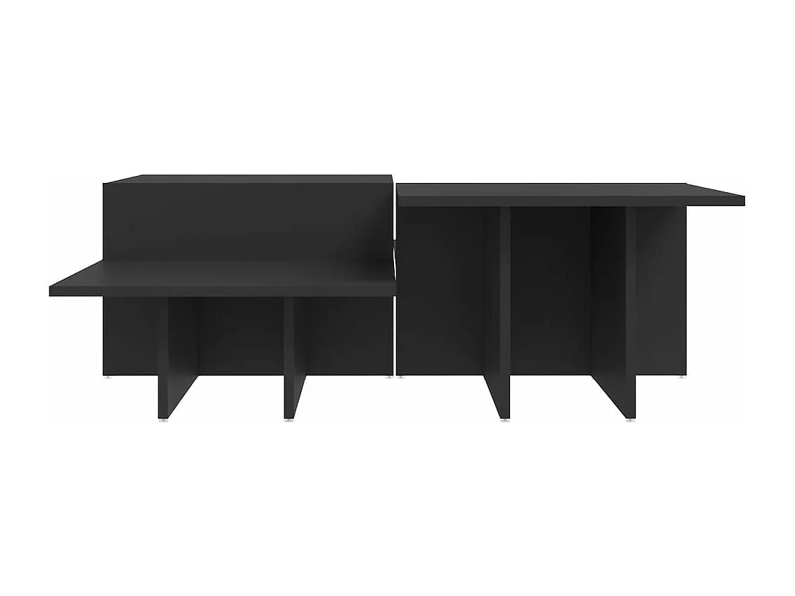 Couchtische 2 Stk. Grau Holzwerkstoff