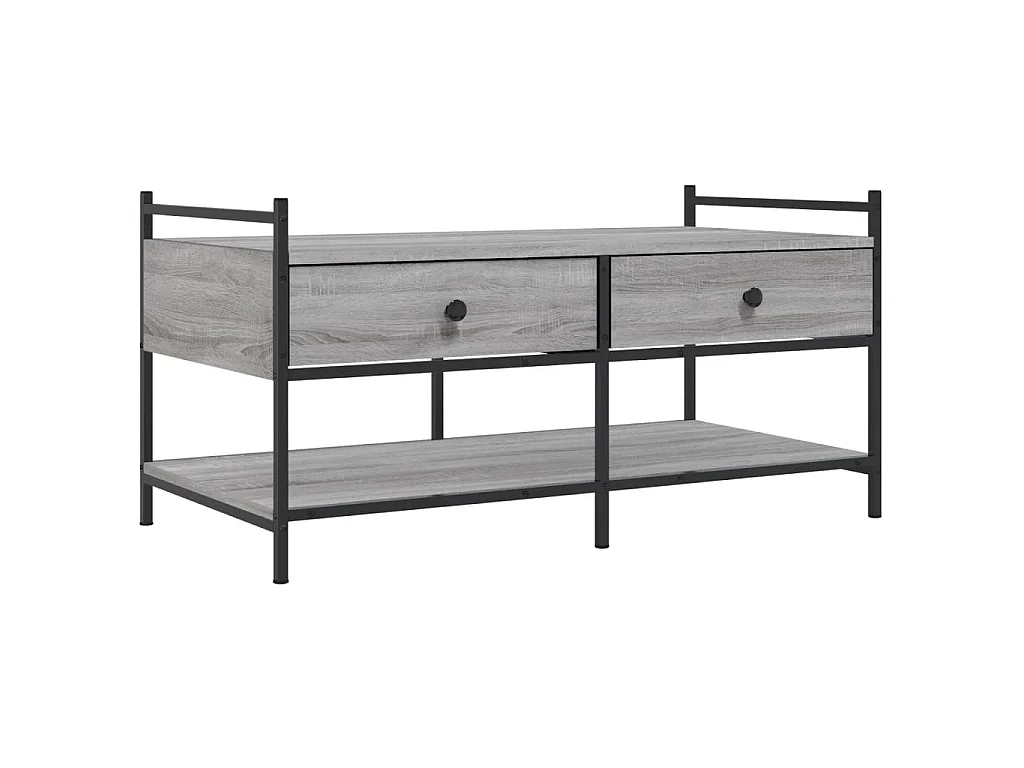 Couchtisch Grau Sonoma 99x50x50 cm Holzwerkstoff