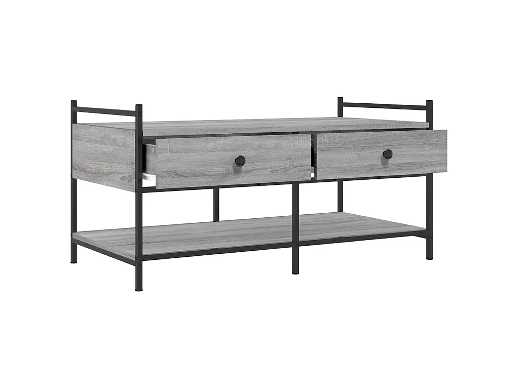 Couchtisch Grau Sonoma 99x50x50 cm Holzwerkstoff