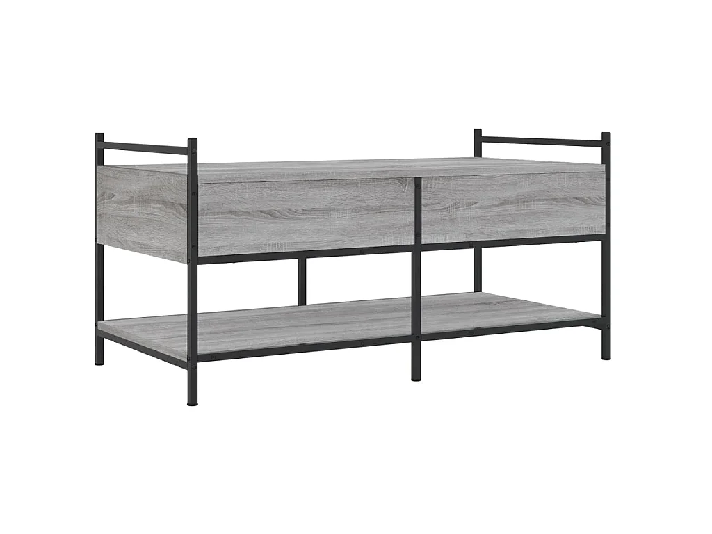 Couchtisch Grau Sonoma 99x50x50 cm Holzwerkstoff