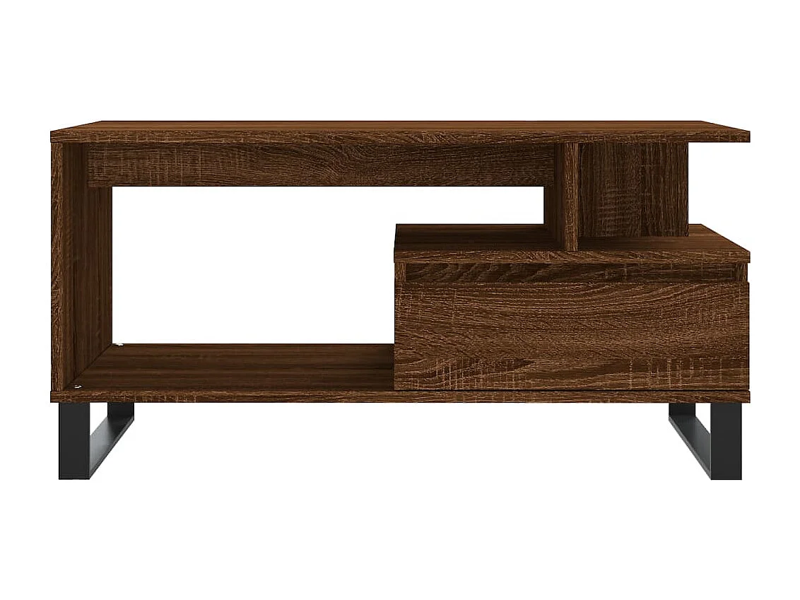 Couchtisch Braun Eichen-Optik 90x49x45 cm Holzwerkstoff