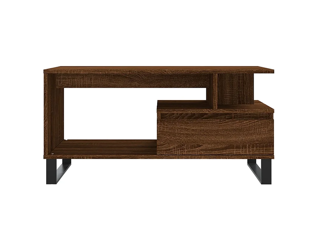Couchtisch Braun Eichen-Optik 90x49x45 cm Holzwerkstoff