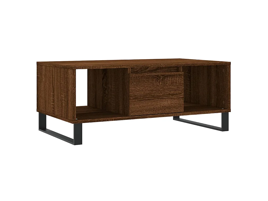 Couchtisch Braun Eichen-Optik 90x50x36,5 cm Holzwerkstoff