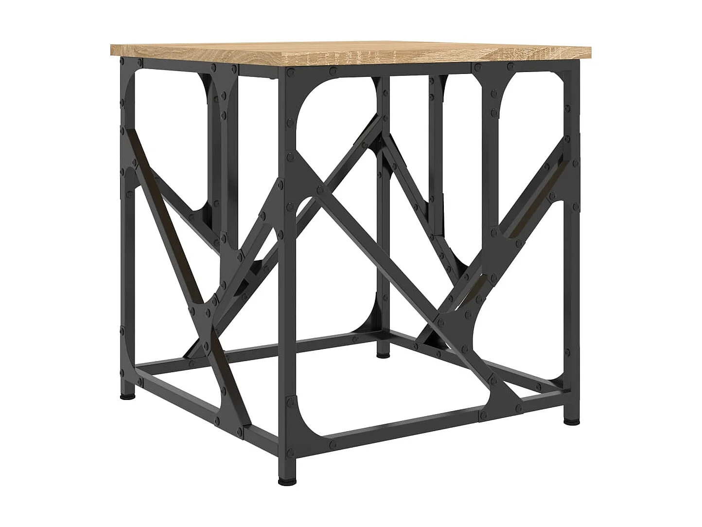 Table basse chêne sonoma 45x45x47,5 cm bois d'ingénierie