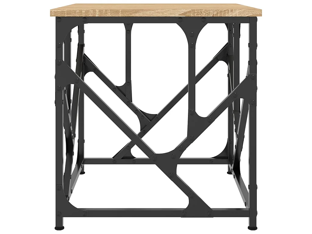 Table basse chêne sonoma 45x45x47,5 cm bois d'ingénierie