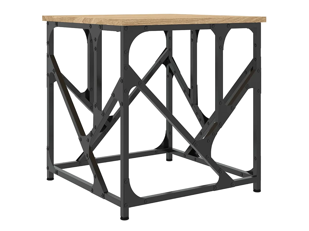 Table basse chêne sonoma 45x45x47,5 cm bois d'ingénierie