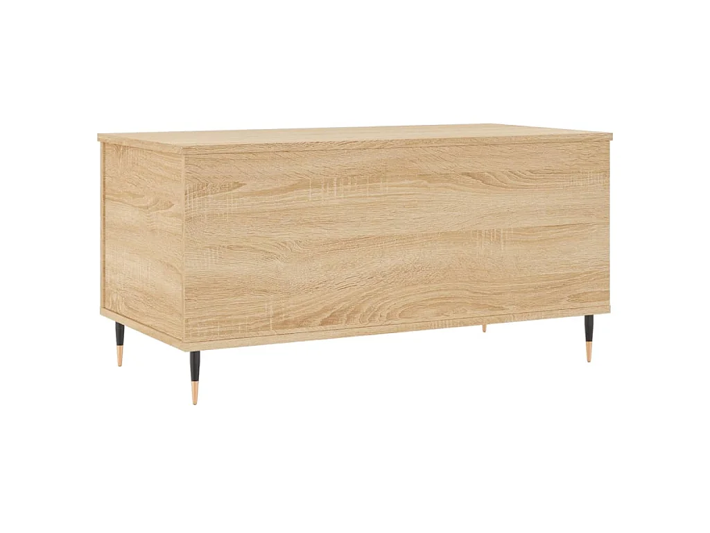Salontafel 90x44,5x45 cm bewerkt hout sonoma eikenkleurig