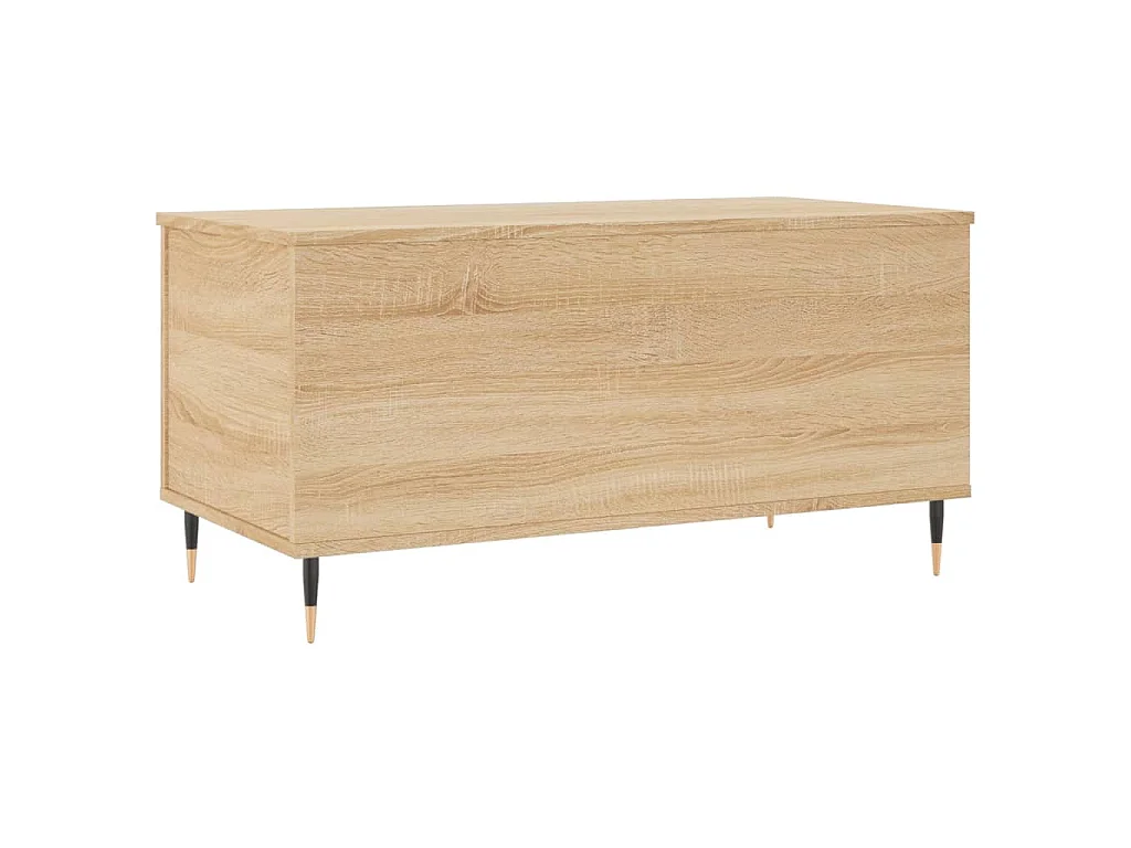 Salontafel 90x44,5x45 cm bewerkt hout sonoma eikenkleurig