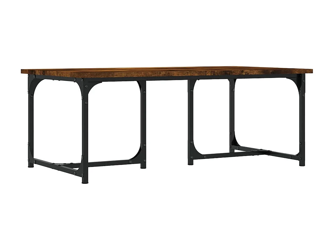 Mesa de centro madera contrachapada roble ahumado 90x50x35 cm