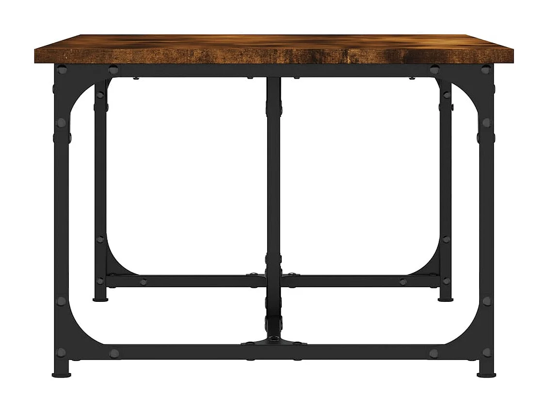 Mesa de centro madera contrachapada roble ahumado 90x50x35 cm