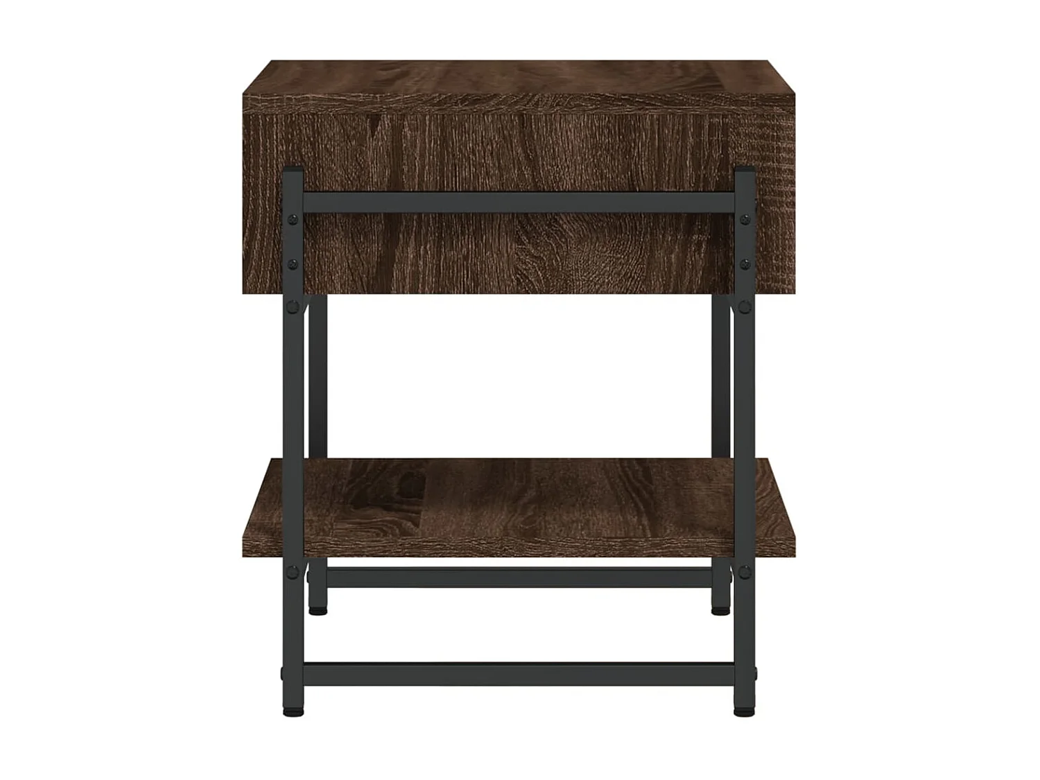 Mesa de centro 40x40x45 cm derivados madeira carvalho castanho