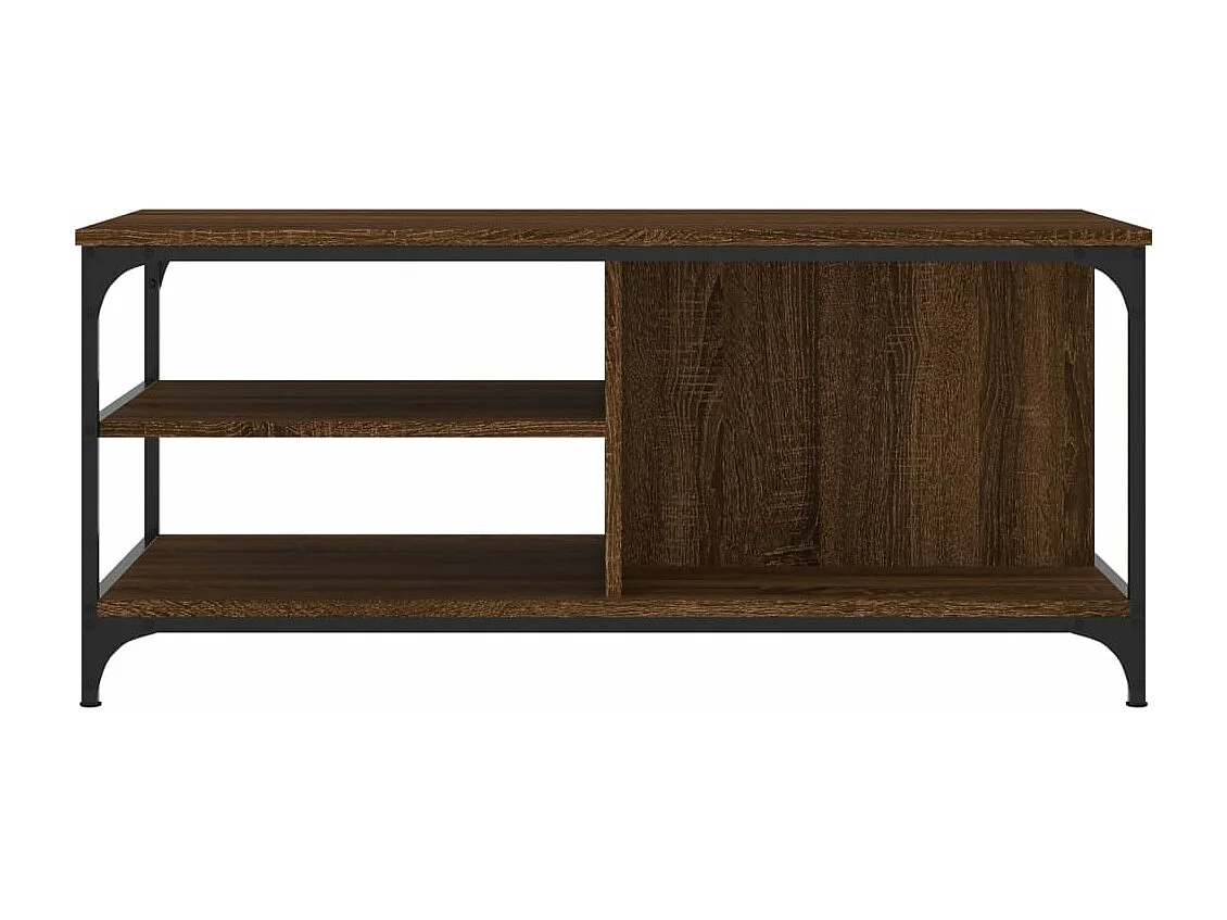 Tavolino da Salotto Rovere Marrone100x50x45cm Legno Multistrato