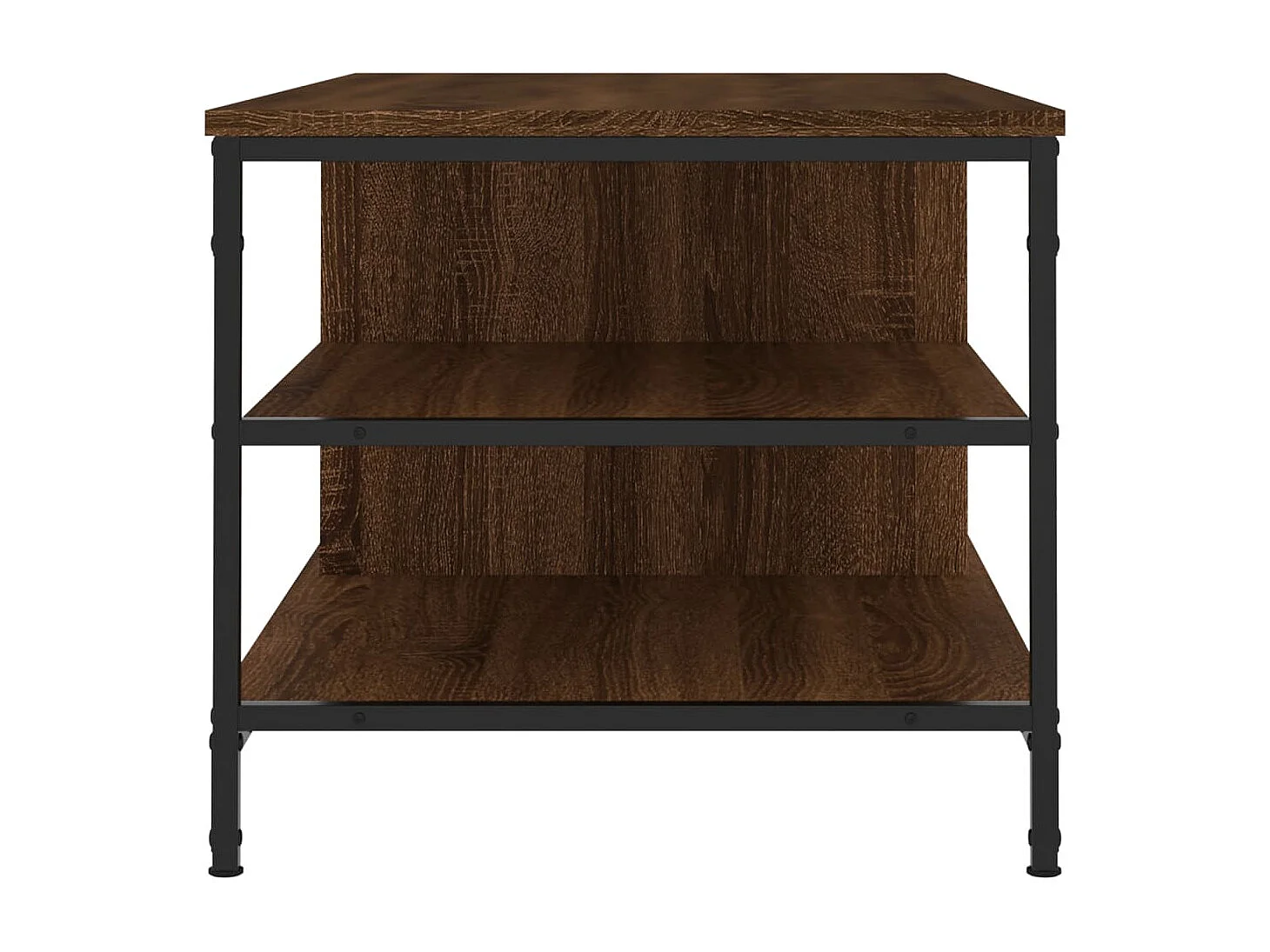 Tavolino da Salotto Rovere Marrone100x50x45cm Legno Multistrato