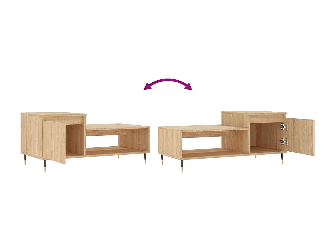 Couchtisch Sonoma-Eiche 100x50x45 cm Holzwerkstoff