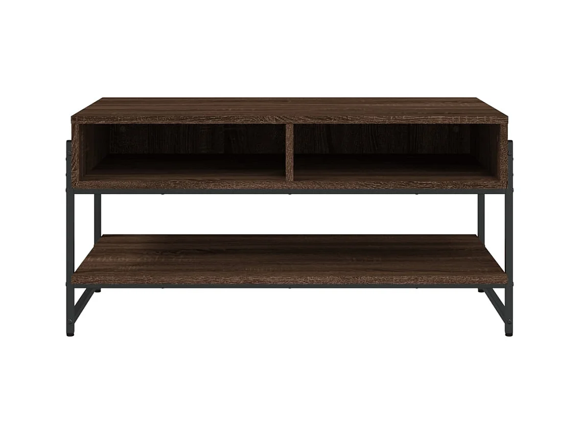 Table basse chêne marron 90x50x45 cm bois d'ingénierie