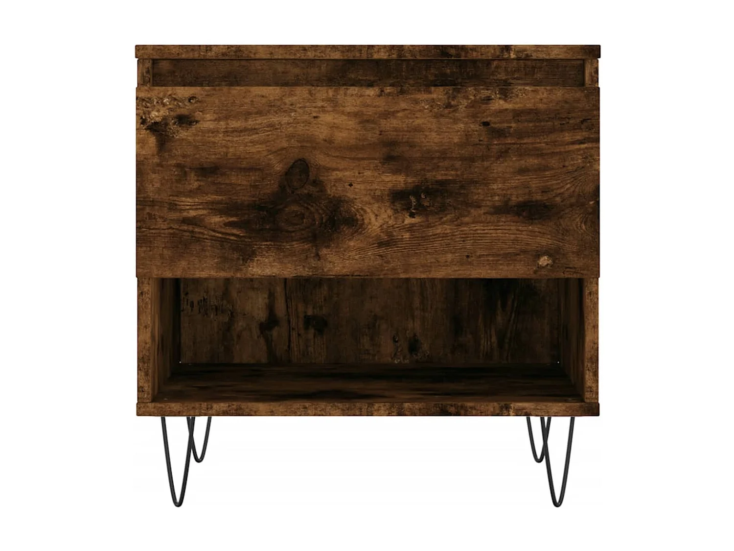 Tavolino da Salotto Rovere Fumo 50x46x50cm in Legno Multistrato
