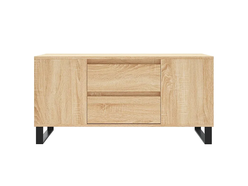 Table basse chêne sonoma 102x44,5x50 cm bois d'ingénierie