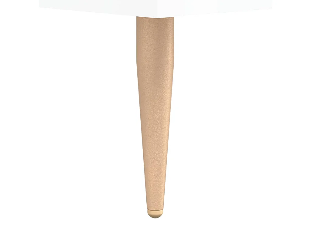 Tables basses 2 pcs blanc brillant 50x50x40cm bois d'ingénierie