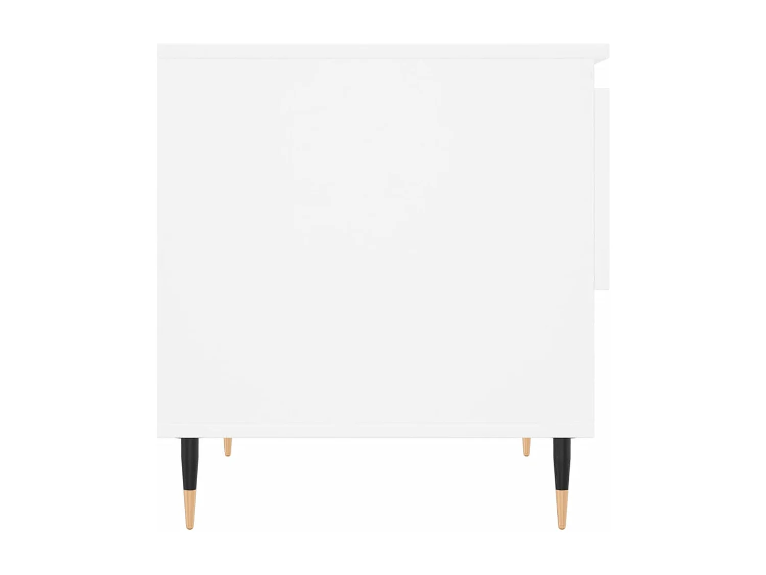 Tavolini Salotto 2 pz Bianchi 50x46x50 cm in Legno Multistrato