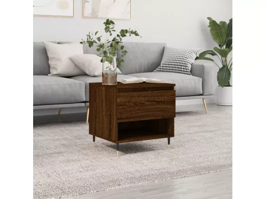 Kauf Unique Couchtisch Braun Eichen-Optik 50x46x50 cm Holzwerkstoff