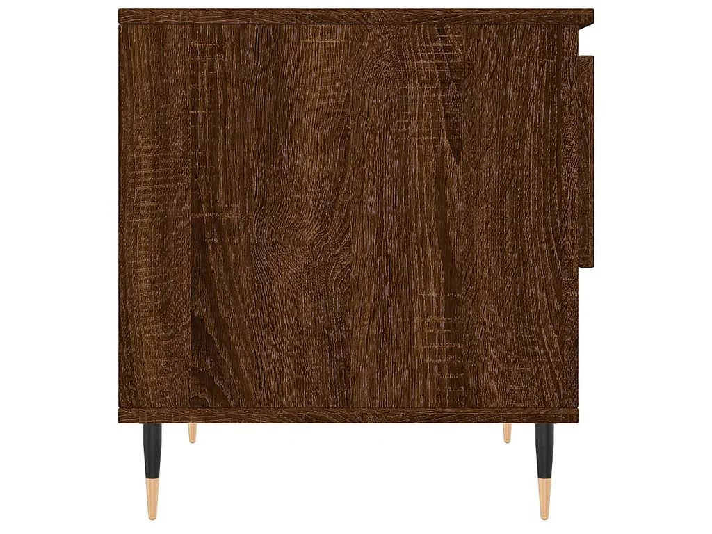 Table basse chêne marron 50x46x50 cm bois d'ingénierie