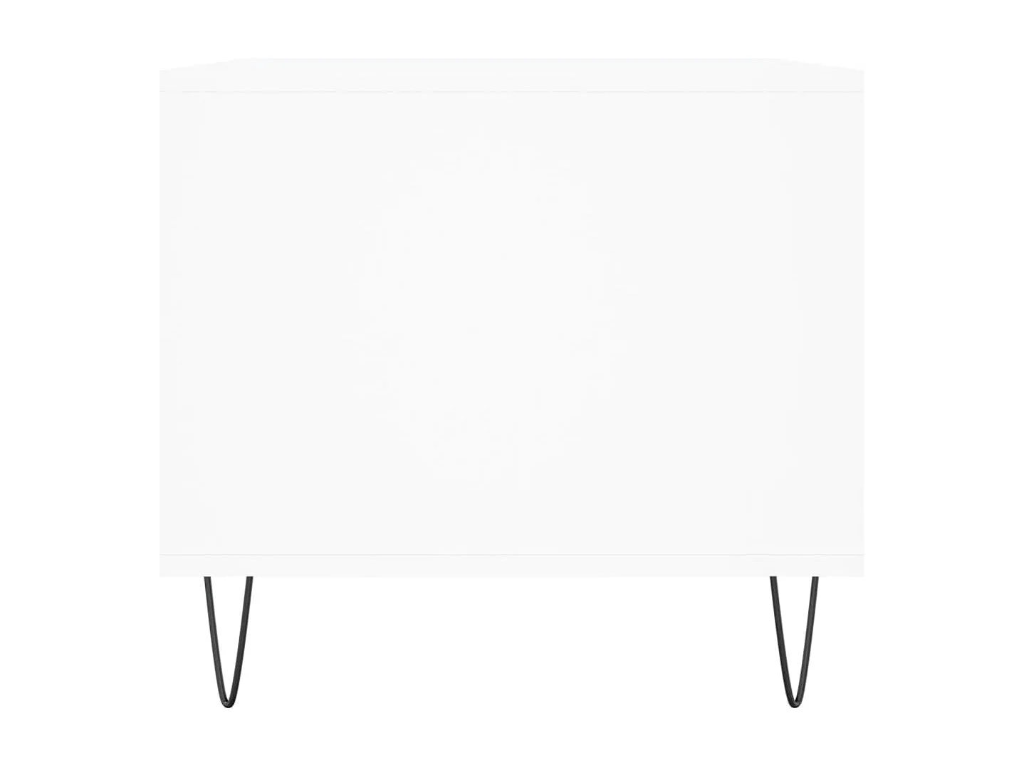 Tavolino da Salotto Bianco 90x49x45 cm in Legno Multistrato
