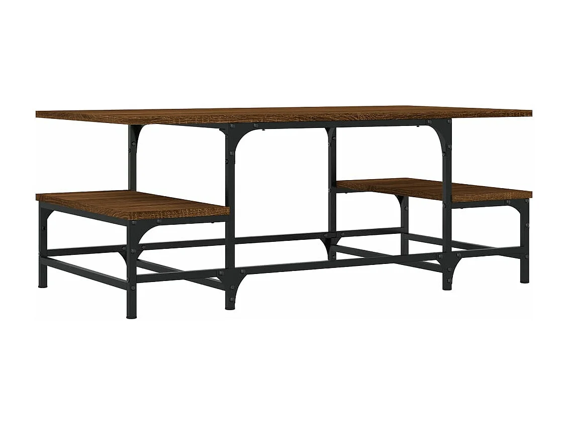 Mesa de centro 100x50,5x40 cm deriv. madeira carvalho castanho