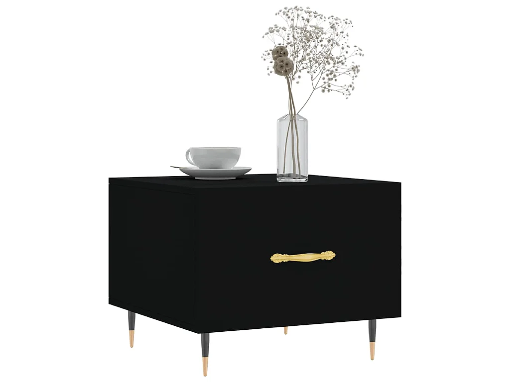 Couchtische 2 Stk. Schwarz 50x50x40 cm Holzwerkstoff