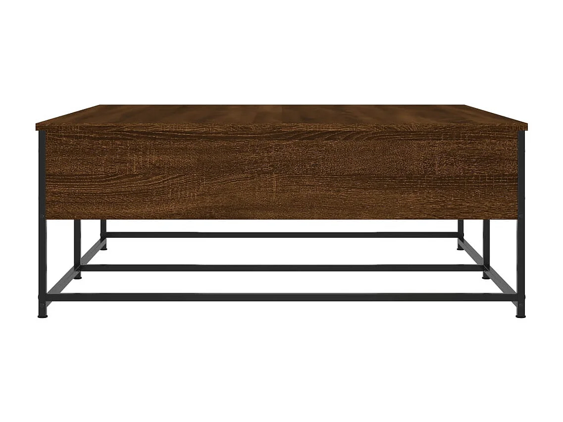 Tavolino Salotto Rovere Marrone 100x99x40 cm Legno Multistrato