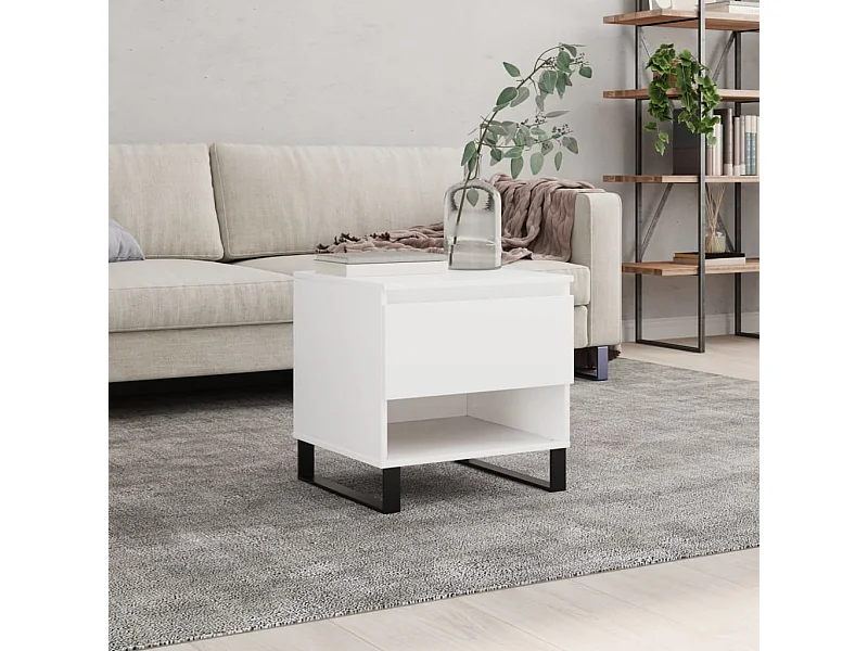 Mesa de centro 50x46x50 derivados de madeira branco