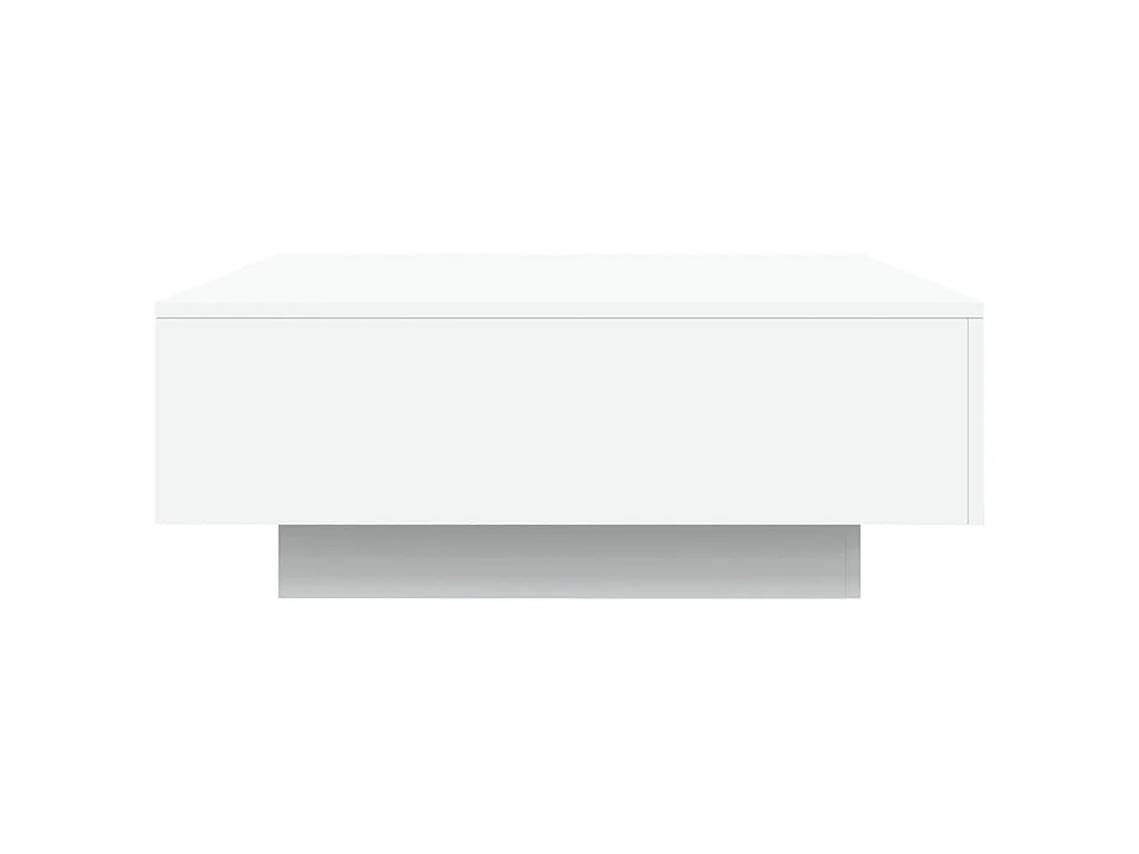 Couchtisch mit LED-Leuchten Weiß 80x80x31 cm