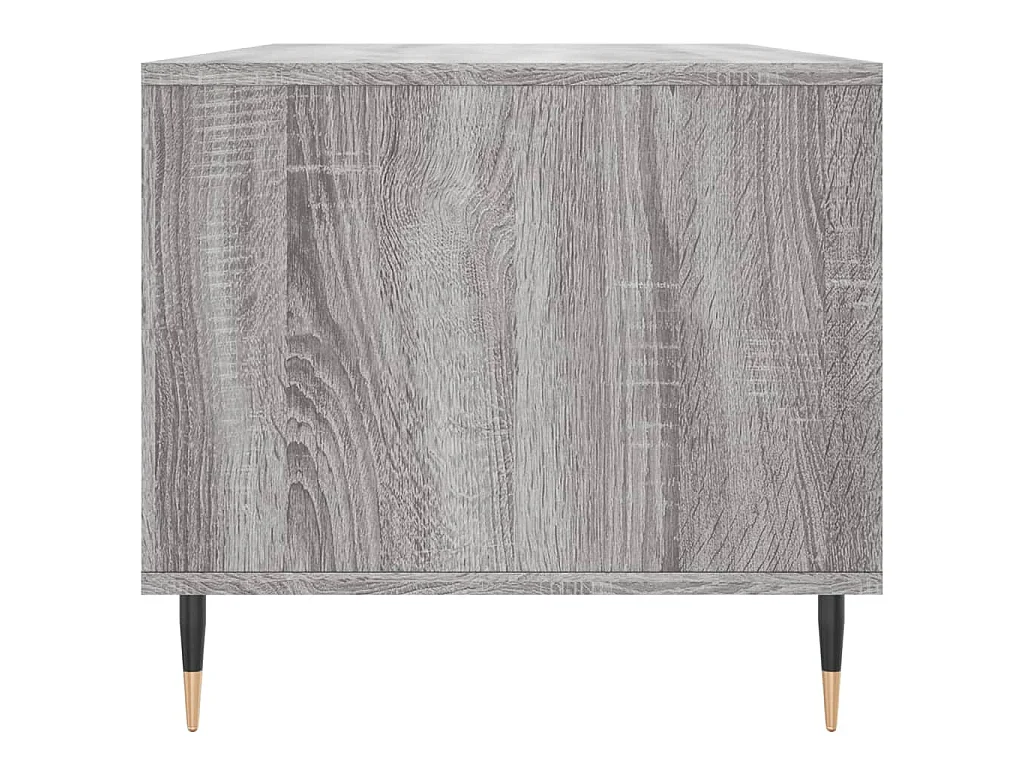 Mesa de centro madera contrachapada gris Sonoma 90x49x45 cm