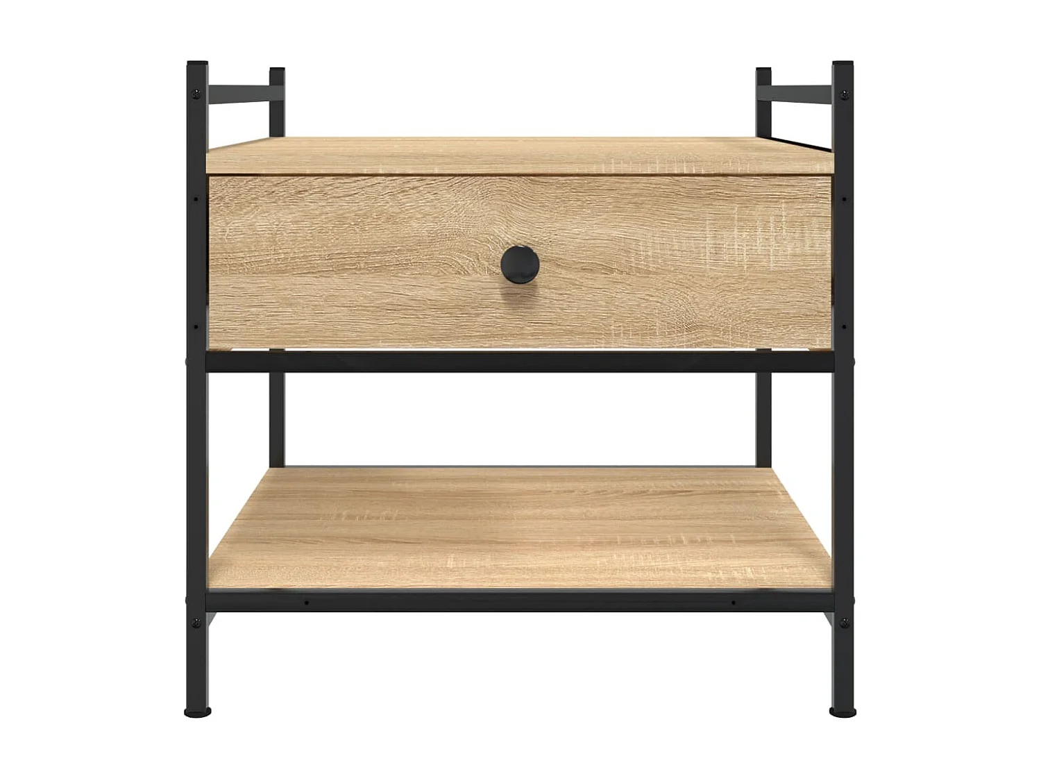 Table basse chêne sonoma 50x50x50 cm bois d'ingénierie