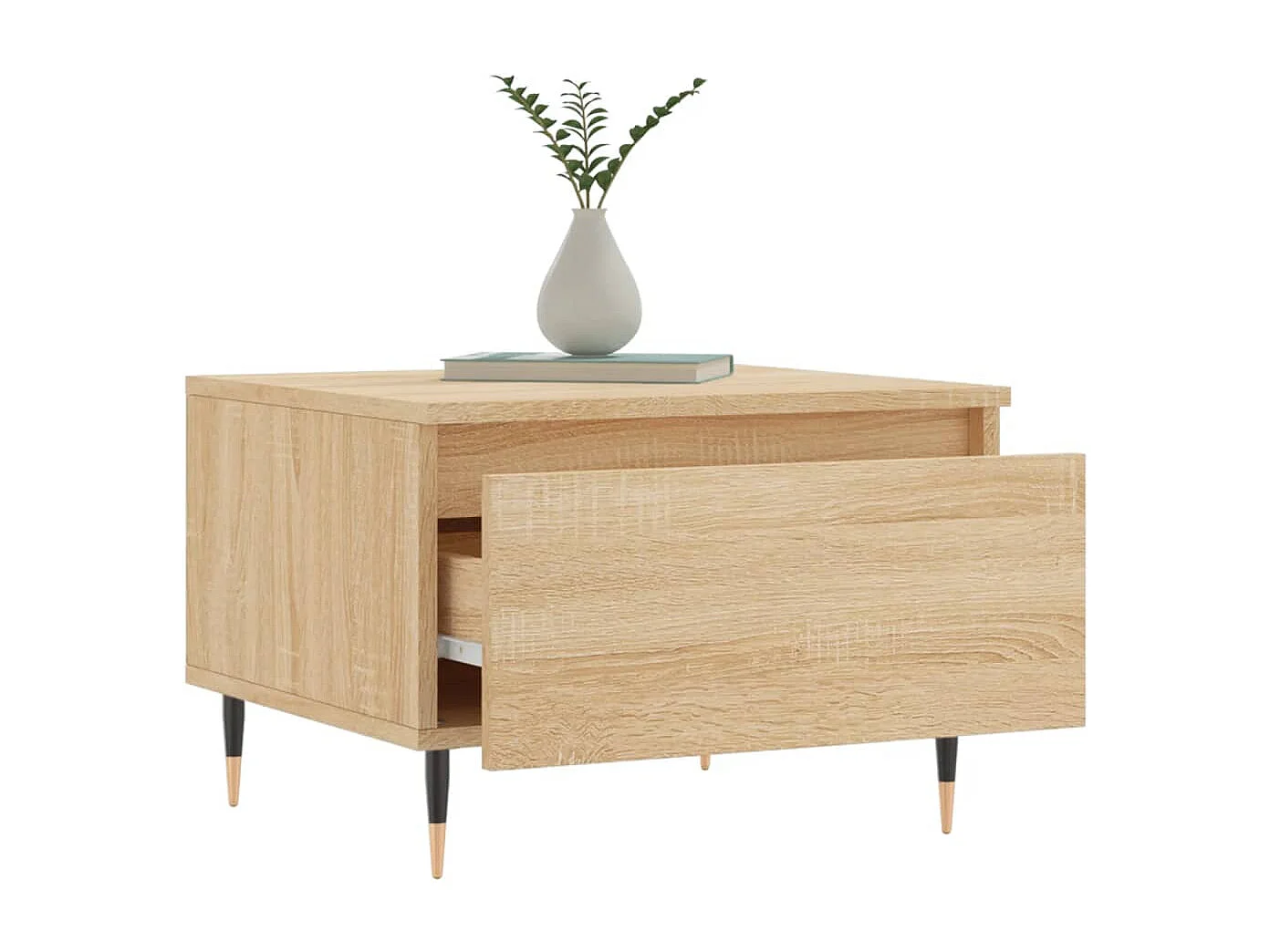 Tavolini Salotto 2pz Rovere Sonoma 50x46x35cm Legno Multistrato