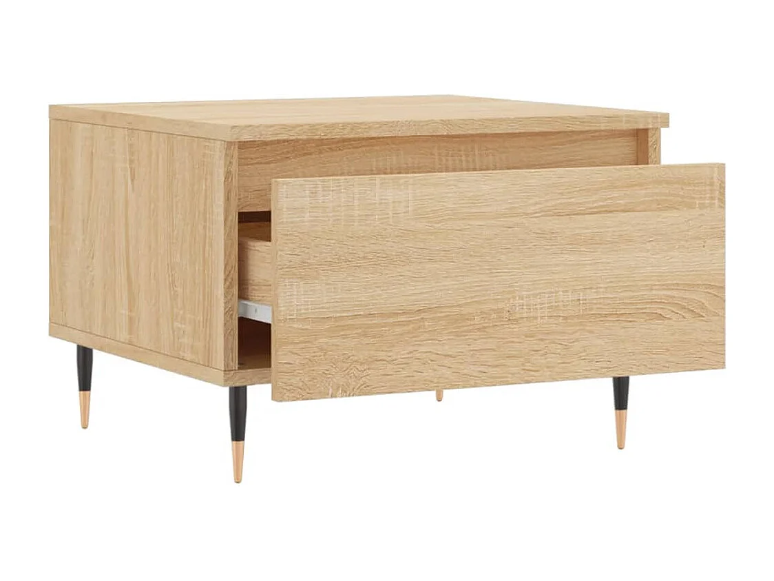 Tavolini Salotto 2pz Rovere Sonoma 50x46x35cm Legno Multistrato