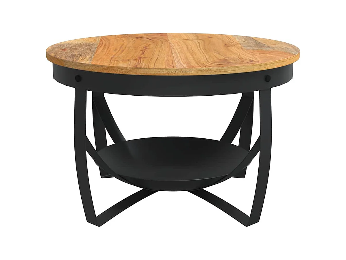 Table basse Ø68x43 cm Bois d'acacia solide