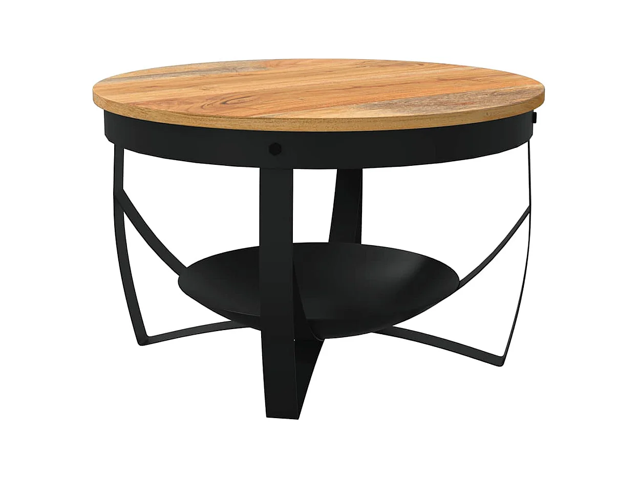 Table basse Ø68x43 cm Bois d'acacia solide